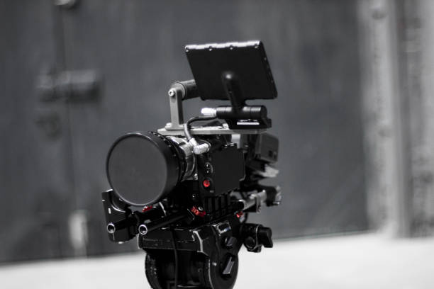 istock Professional cinema digital video camera on a tripod. 1151423915