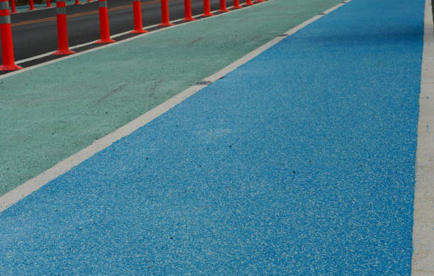 istock Blue walking track in the park 1151426907