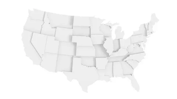 Photo of Abstract US states map