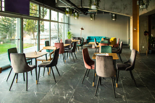 istock Interior of modern cafe in the morning 1151429796