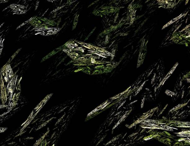 istock image of one Digital Fractal on Black Color 1151436211