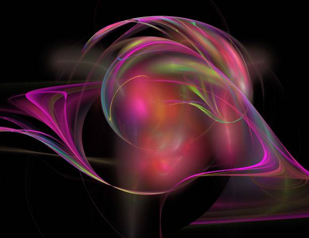 istock image of one Digital Fractal on Black Color 1151436281