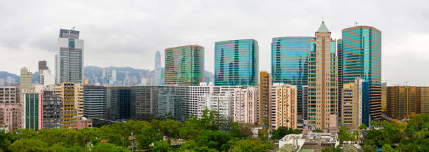 istock Hong Kong cityscape, park 1151436468