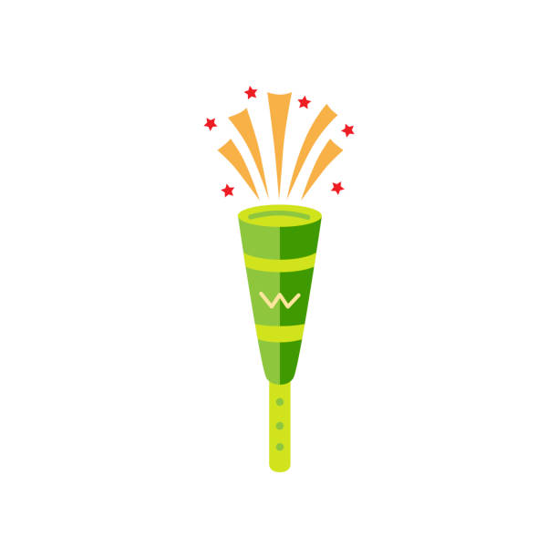 illustrazioni stock, clip art, cartoni animati e icone di tendenza di tubo di plastica isolato su sfondo bianco. - vuvuzela