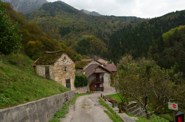 istock Old Buildings Found in the Dolomites in Italy. 1151441355