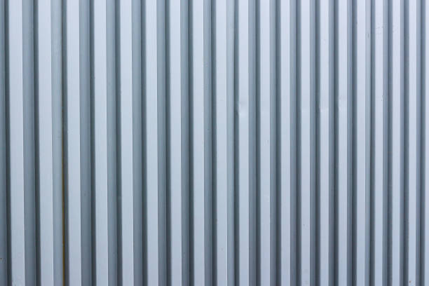 istock Trapezoidal metal sheet. Macro details and framed for background textures. 1151442956