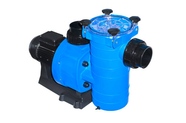 pump with prefilter for water circulation in small and medium-sized household pools - water pipe vehicle part work tool pipe imagens e fotografias de stock