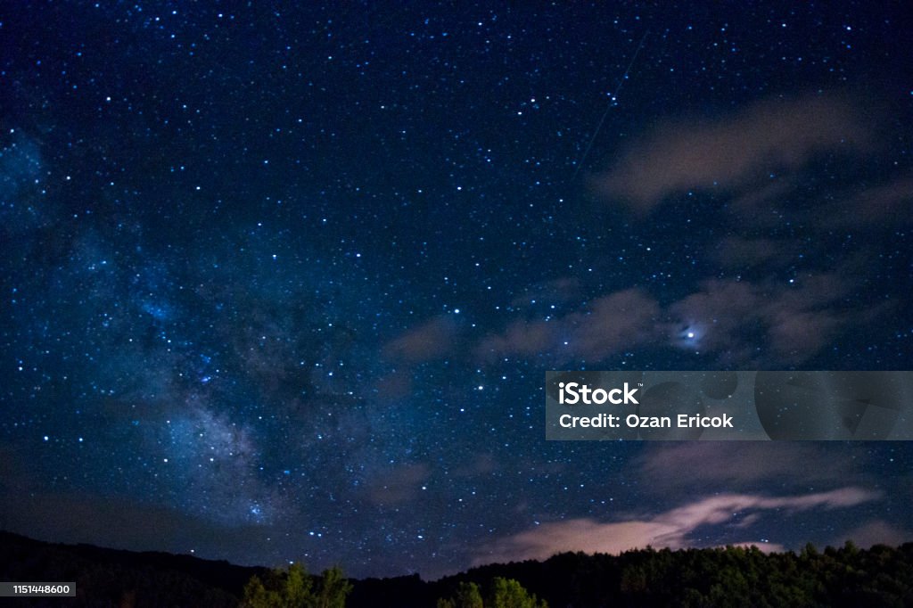 stary night village view stars, stary night, village, village night Sky Stock Photo