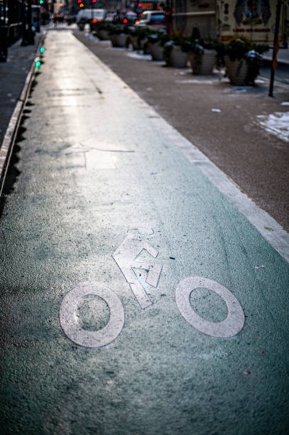 istock Bicycle road in New York 1151449354