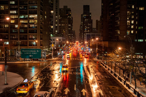 istock New York 2nd Ave street in night time 1151449366