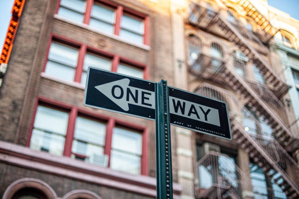 istock One way sign in New York 1151449382