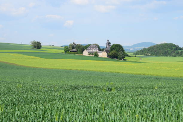 istock wide fields around Fraukirch pilgrim's church 1151454918