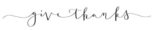 ilustraciones, imágenes clip art, dibujos animados e iconos de stock de dar gracias brocha de caligrafía banner - thanksgiving cheerful happiness gratitude