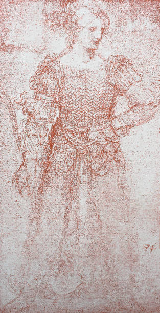istock The sketch of young woman by Leonardo da Vinci 1151459506