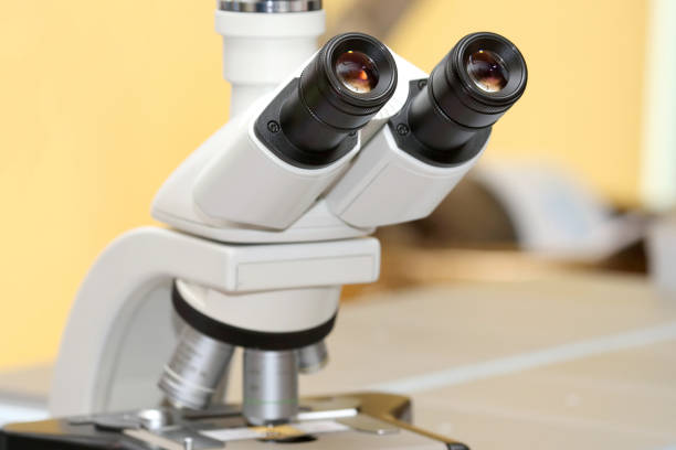 istock microscope for medical research. research equipment 1151460878