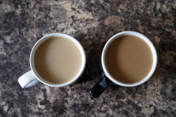 istock Looking down over cups of tea and coffee 1151464914