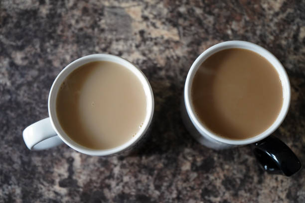 istock Looking down over cups of tea and coffee 1151464942
