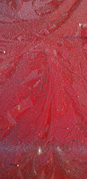 istock Frost and ice on red metal 1151465999