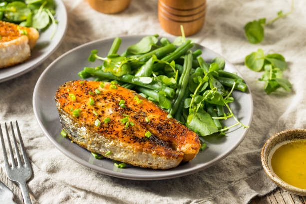 istock Homemade Organic Salmon Steak 1151467955