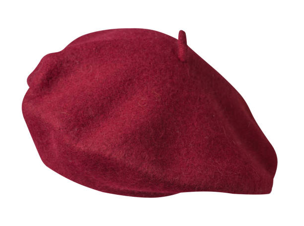 istock Beret isolated on white background. hat female beret 1151469165