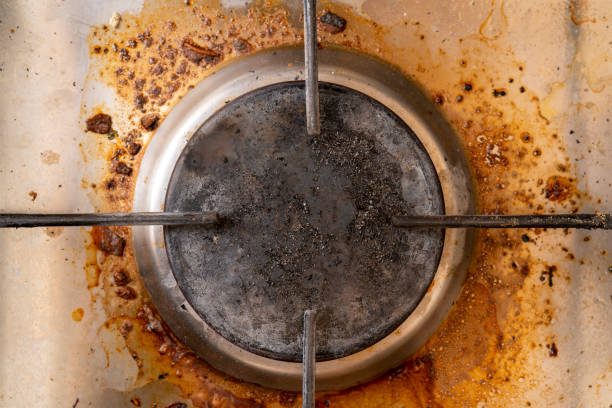 istock Burning fat on the stove. 1151472973
