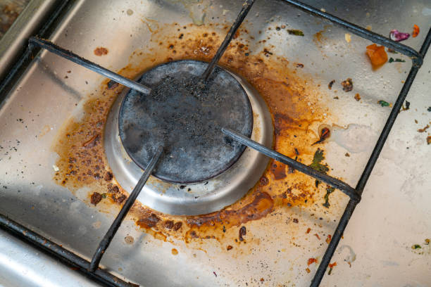 istock Burning fat on the stove. 1151472979
