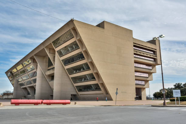 Dallas, Texas, United States of America - December 31, 2016. Exterior view of Dallas City Hall in Dallas, TX.