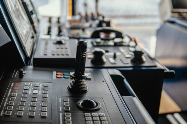 istock Bridge ship equipment of offshore dp vessel 1151474542