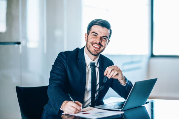 istock Businessman working in the office 1151475857