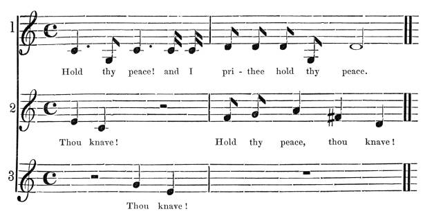istock Hold Thy Peace from the Thomas Ravenscroft Songbook - 17th Century 1151475960