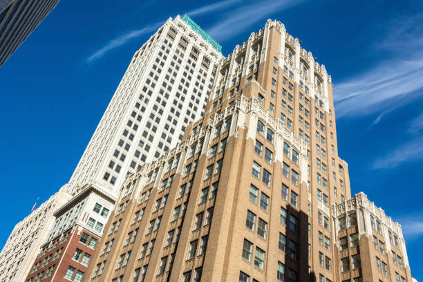 Philtower Building in Tulsa, OK. Tulsa, Oklahoma, United States of America - January 20, 2017. Exterior view of Philtower Building in Tulsa, OK. tulsa landmark stock pictures, royalty-free photos & images