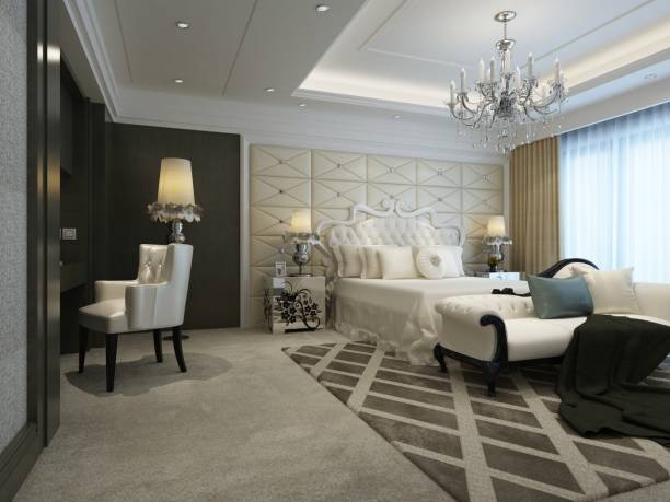 istock 3d render of luxury bedroom 1151483312