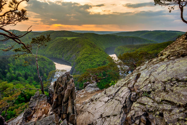 istock Landscape of canyon with river in sunset 1151483554