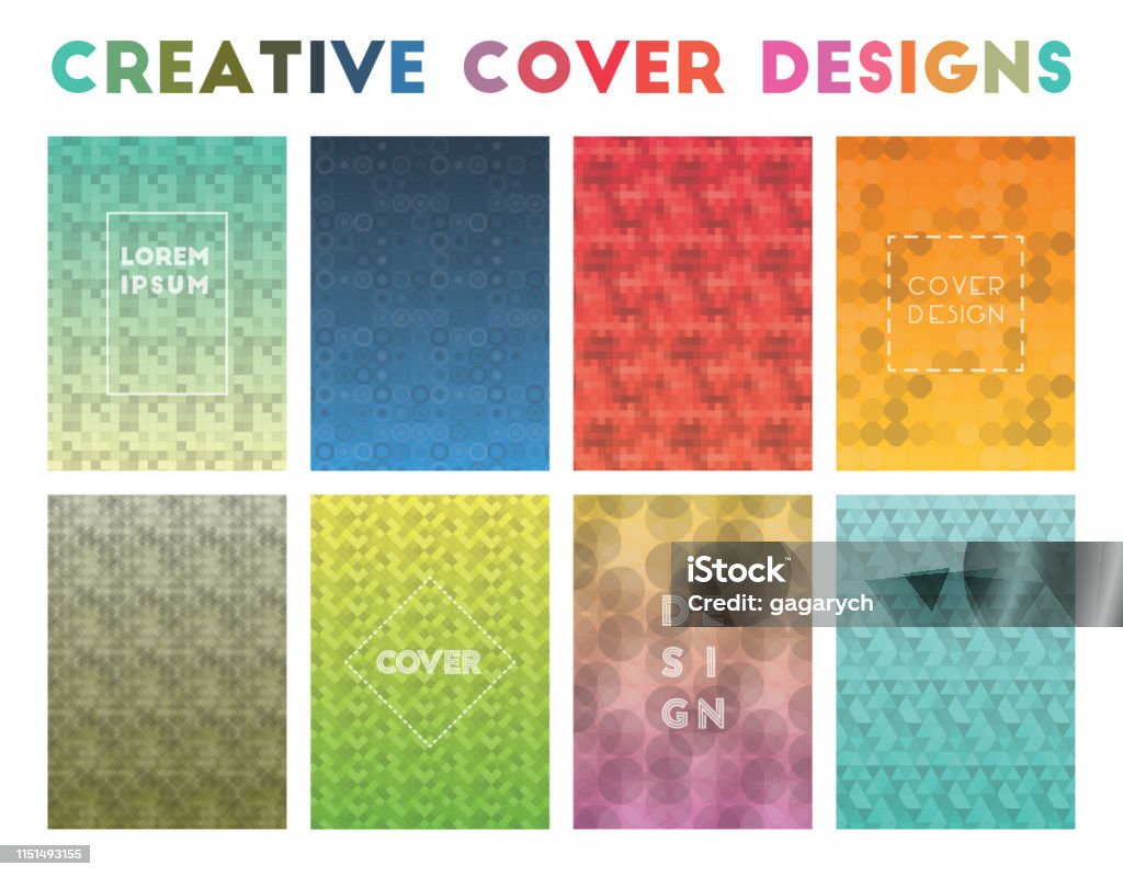 Cover Creative Examples Creative Cover Designs Stock Illustration - Download Image Now ...