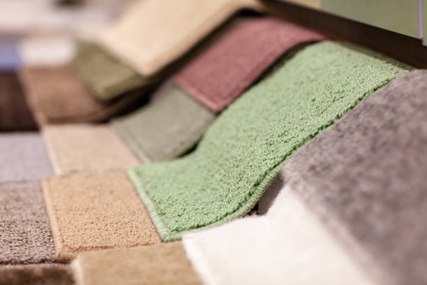 istock Colorful carpet samples in the store 1151493967