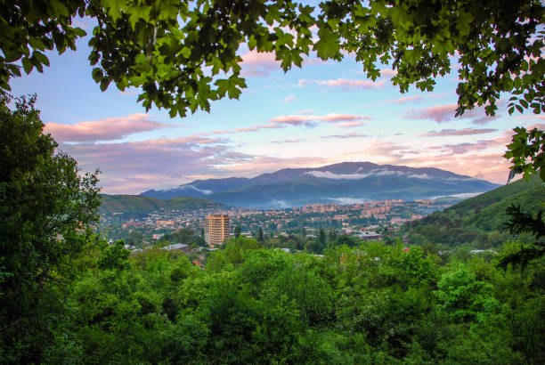 istock city Vanadzor, Armenia. beautiful sunset. 1151495269