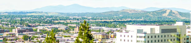 istock Spokane washington city skyline and spokane valley views 1151496206
