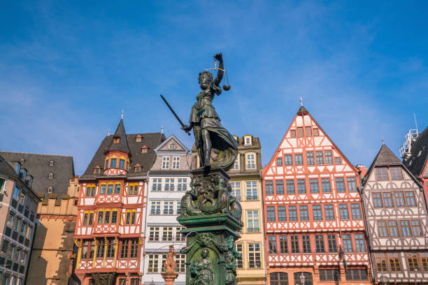 istock Old town square romerberg in Frankfurt, Germany 1151497049