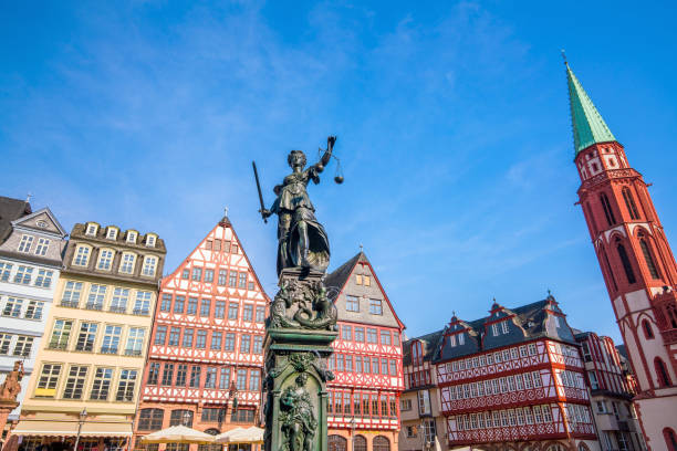 istock Old town square romerberg in Frankfurt, Germany 1151497057