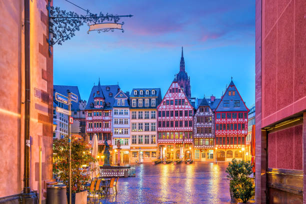 istock Old town square romerberg in Frankfurt, Germany 1151497059