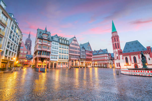 istock Old town square romerberg in Frankfurt, Germany 1151497060