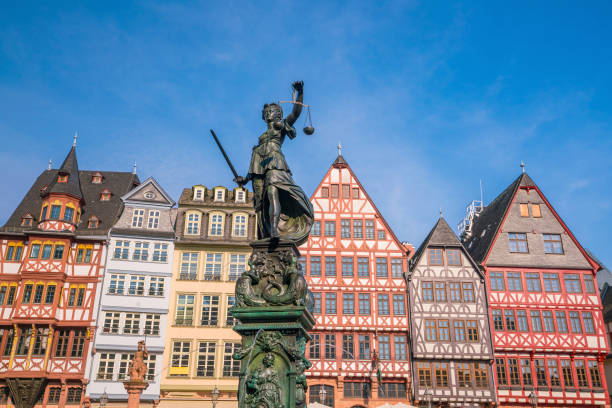 istock Old town square romerberg in Frankfurt, Germany 1151497064