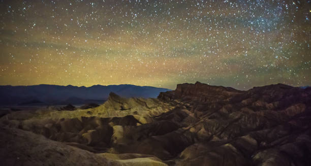 istock Night time and dark sky over death valley national park 1151498220