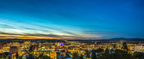 istock Panoramic View Spokane Washington Downtown City Skyline 1151504017