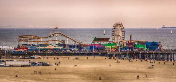 istock santa monica pier on pacific coast at sunset 1151505783