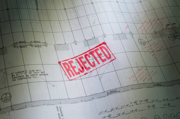 istock Blueprint with REJECTED Stamped 1151507927