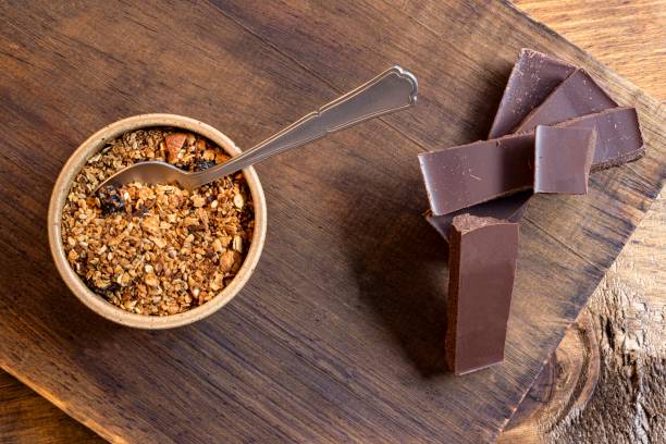 istock Bowl with granola and chocolate bar. 1151513037