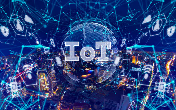 istock Future cities IOT concept - Smart city and global network concept.Future cities with graphic showing concept of internet of things ( IOT ) 1151513700