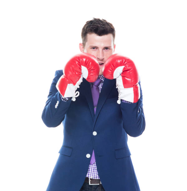 istock Handsome businessman boxing 1151533974
