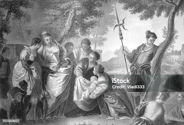 Gaining Moses By Paolo Veronese Stock Illustration - Download Image Now - Moses - Religious Figure, Adult, Adults Only